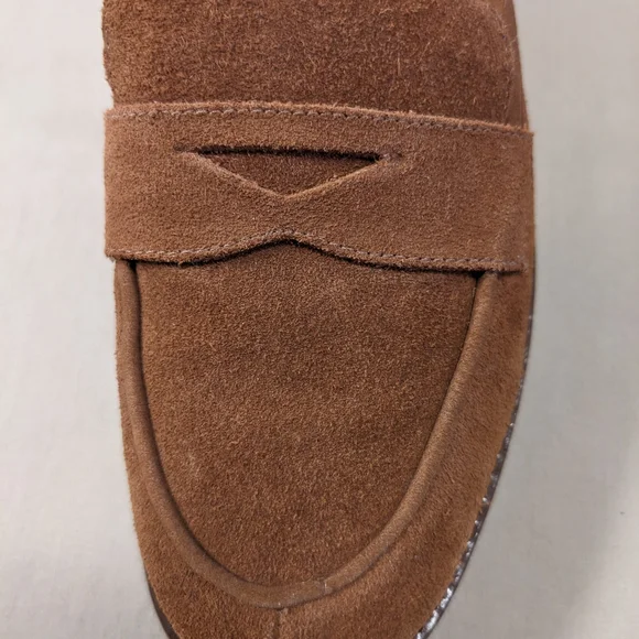 Talbot's Cassidy Brown Suede Loafers with Shearling Lining- Size 7 M - Picture 11 of 13